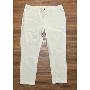 Vuori Men's Meta Pants Performance Gray/Khaki Chino Size 36x28 Short (V430-s)